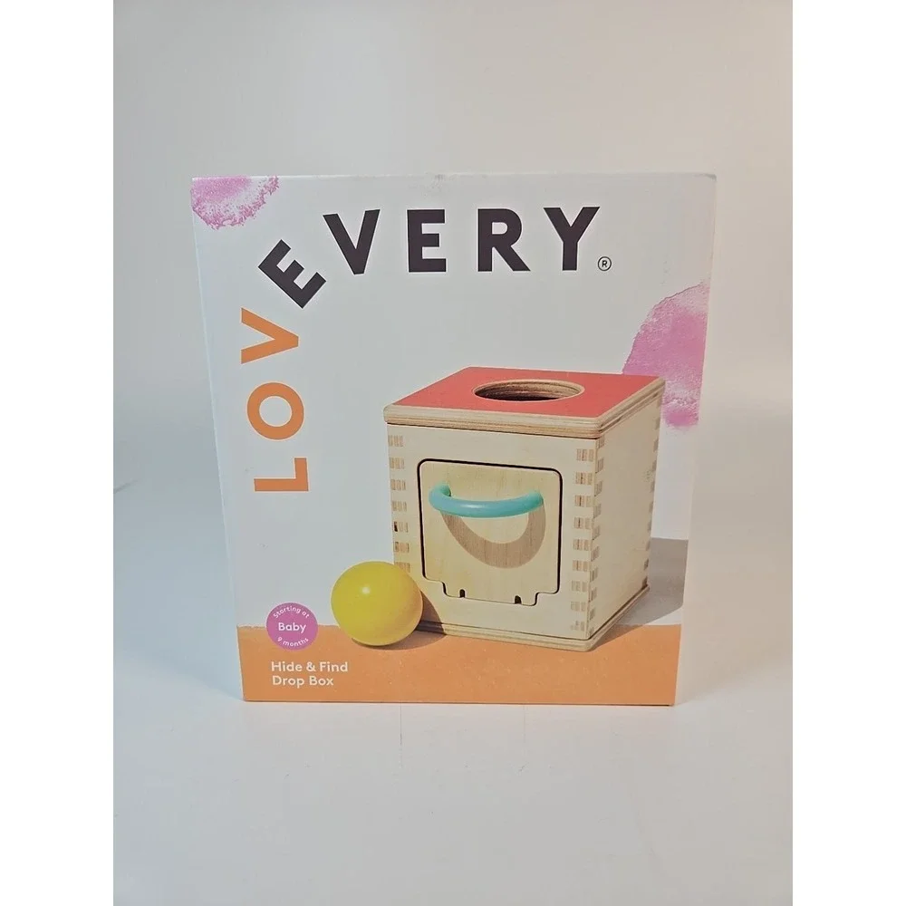 Lovevery Hide & Find Drop Box - Practice Hand-eye Coordination Montessori